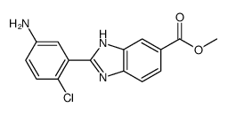 methyl 2-(5-amino-2-chlorophenyl)-3H-benzimidazole-5-carboxylate Structure