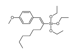 triethoxy-[1-(4-methoxyphenyl)oct-1-en-2-yl]silane Structure