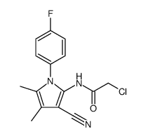 Acetamide, 2-chloro-N-[3-cyano-1-(4-fluorophenyl)-4,5-dimethyl-1H-pyrrol-2-yl] picture