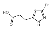 3-(3-Bromo-1H-1,2,4-triazol-5-yl)propanoic acid结构式