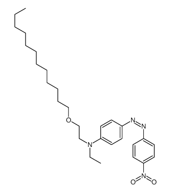 N-[2-(dodecyloxy)ethyl]-N-ethyl-4-[(4-nitrophenyl)azo]aniline structure