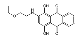 2-[(2-ethoxyethyl)amino]-1,4-dihydroxyanthraquinone Structure