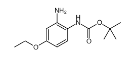 (2-Amino-4-ethoxy-phenyl)-carbamic acid tert-butyl ester结构式