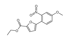 ethyl 5-(4-methoxy-2-nitrophenyl)-2-furancarboxylate Structure