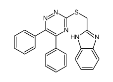 2-[(5,6-diphenyl-1,2,4-triazin-3-yl)sulfanylmethyl]-1H-benzimidazole结构式