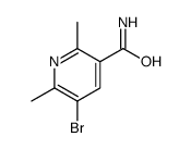 5-bromo-2,6-dimethylpyridine-3-carboxamide Structure