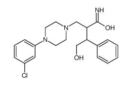 2-[[4-(3-chlorophenyl)piperazin-1-yl]methyl]-4-hydroxy-3-phenylbutanamide结构式