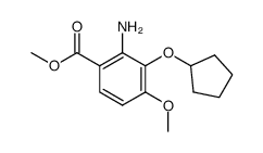 methyl 2-amino-3-(cyclopentyloxy)-4-methoxybenzoate Structure