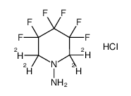 3,3,4,4,5,5-hexafluoro-2,2,6,6-tetradeuteropiperidin-1-amine hydrochloride结构式