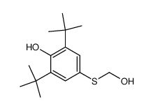 3,5-di-tert-butyl-4-hydroxyphenyl S-(hydroxymethyl) sulfide结构式