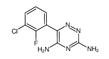 6-(3-chloro-2-fluorophenyl)-1,2,4-triazine-3,5-diamine Structure