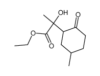 2-hydroxy-2-(5-methyl-2-oxo-cyclohexyl)-propionic acid ethyl ester Structure