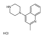 2-METHYL-4-(PIPERAZIN-1-YL)QUINOLINE HYDROCHLORIDE structure