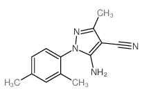 5-Amino-1-(2,4-dimethylphenyl)-3-methyl-1H-pyrazole-4-carbonitrile Structure