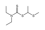 1-methylsulfanylethyl N,N-diethylcarbamodithioate结构式