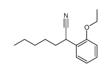 2-(2-ethoxyphenyl)heptanenitrile结构式