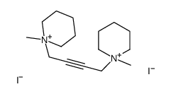 1-methyl-1-[4-(1-methylpiperidin-1-ium-1-yl)but-2-ynyl]piperidin-1-ium,diiodide Structure