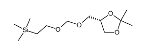 1,2-O-isopropylidene-3-O-<2-(trimethylsilyl)ethoxymethyl>-sn-glycerol Structure