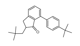 7-(4'-tert-Butyl-phenyl)-2-(2,2-dimethyl-propyl)-indan-1-one Structure