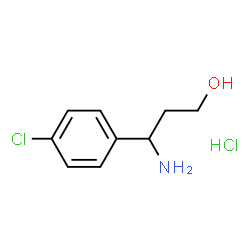 3-(4-CHLOROPHENYL)-DL-BETA-ALANINOL HCL structure