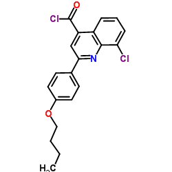 2-(4-Butoxyphenyl)-8-chloro-4-quinolinecarbonyl chloride picture