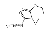 ethyl 1-carbonazidoylcyclopropane-1-carboxylate Structure