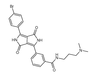 3-(4-(4-bromophenyl)-3,6-dioxo-2,3,5,6-tetrahydropyrrolo[3,4-c]pyrrol-1-yl)-N-(3-(dimethylamino)propyl)benzamide结构式