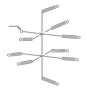 Mn2(CO)9(MeCHO)结构式