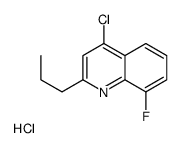 4-Chloro-8-fluoro-2-propylquinoline hydrochloride结构式