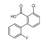 2-chloro-6-(2-fluorophenyl)benzoic acid结构式