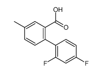 2-(2,4-difluorophenyl)-5-methylbenzoic acid结构式