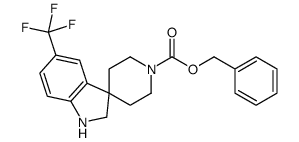 BENZYL5-(TRIFLUOROMETHYL)SPIRO[INDOLINE-3,4'-PIPERIDINE]-1'-CARBOXYLATE structure