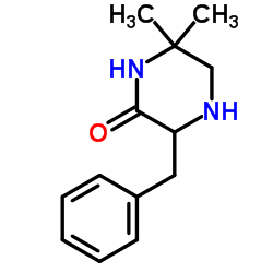 3-Benzyl-6,6-dimethyl-2-piperazinone Structure