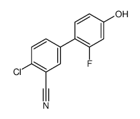 2-chloro-5-(2-fluoro-4-hydroxyphenyl)benzonitrile Structure