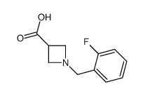 1-(2-Fluoro-benzyl)-azetidine-3-carboxylic acid structure