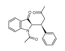 (R)-1-acetyl-2-((S)-3-oxo-1-phenylbutyl)indolin-3-one Structure