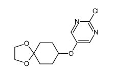 2-chloro-5-(1,4-dioxaspiro[4.5]dec-8-yloxy)pyrimidine Structure