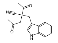 4-ACETYL-4-CYANO-5-(INDOL-3-YL)PENTAN-2-ONE structure