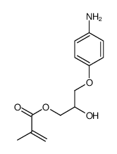 [3-(4-aminophenoxy)-2-hydroxypropyl] 2-methylprop-2-enoate Structure