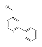 4-(chloromethyl)-2-phenylpyridine structure