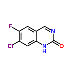 7-Chloro-6-fluoro-2(1H)-quinazolinone Structure