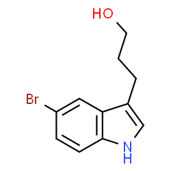 1H-INDOLE-3-PROPANOL,5-BROMO- Structure