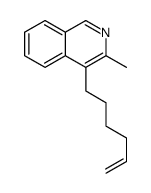 4-hex-5-enyl-3-methylisoquinoline结构式