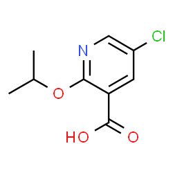 5-Chloro-2-(propan-2-yloxy)pyridine-3-carboxylic acid structure