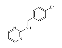 N-(4-bromobenzyl)-(2-pyrimidyl)amine Structure