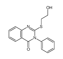 2-(2-hydroxyethylthio)-3-phenyl-quinazolin-(3H)-4-one Structure