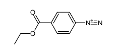 p-ethyl benzoate diazonium salt Structure