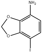 1,3-Benzodioxol-4-amine, 7-iodo- Structure