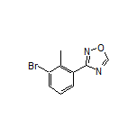 3-(3-溴-2-甲基苯基)-1,2,4-噁二唑结构式