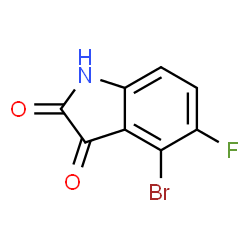 4-溴-5-氟吲哚啉-2,3-二酮图片